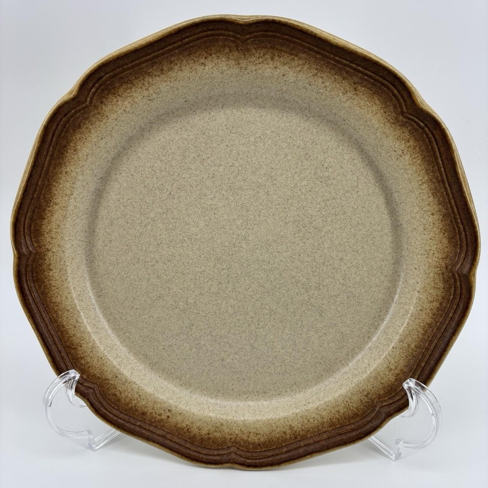 2 Vtg Mikasa Whole Wheat Stoneware‎ Dinner Plate 10.5" Made in Japan Replacement